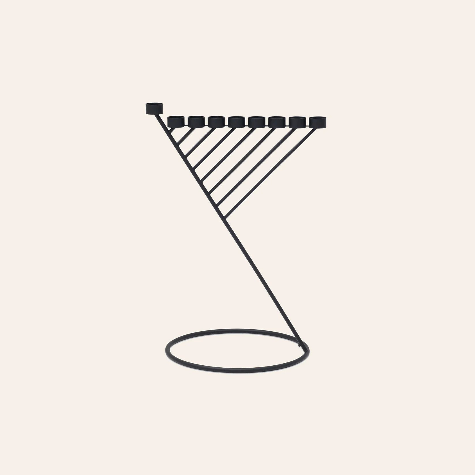 Diagonal Menorah mini | Black