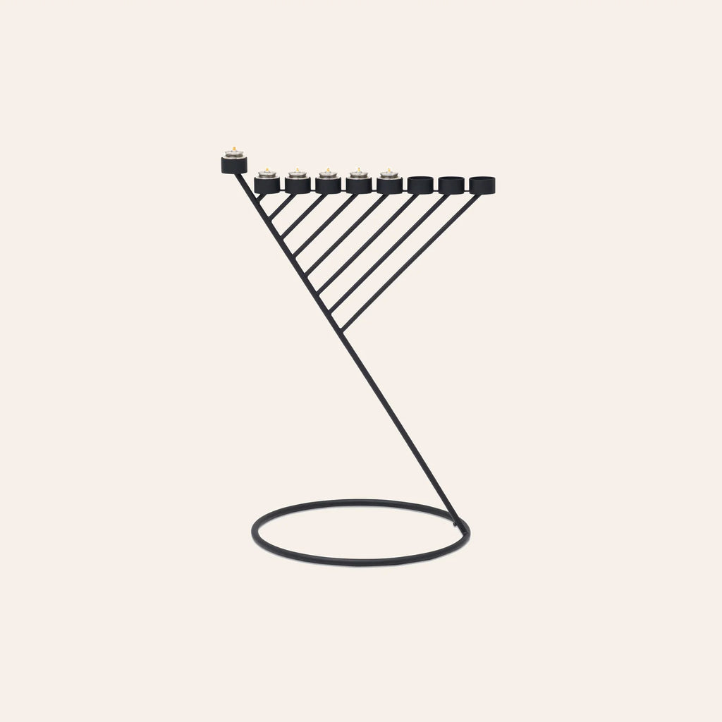 Diagonal Menorah mini | Black