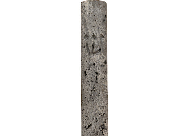 Jerusalem Stone Mezuzah – Honed Grey