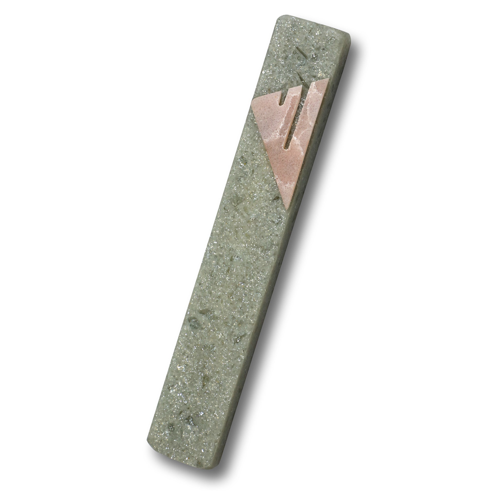 Light Grey Quartz Mezuzah | Pink Shin