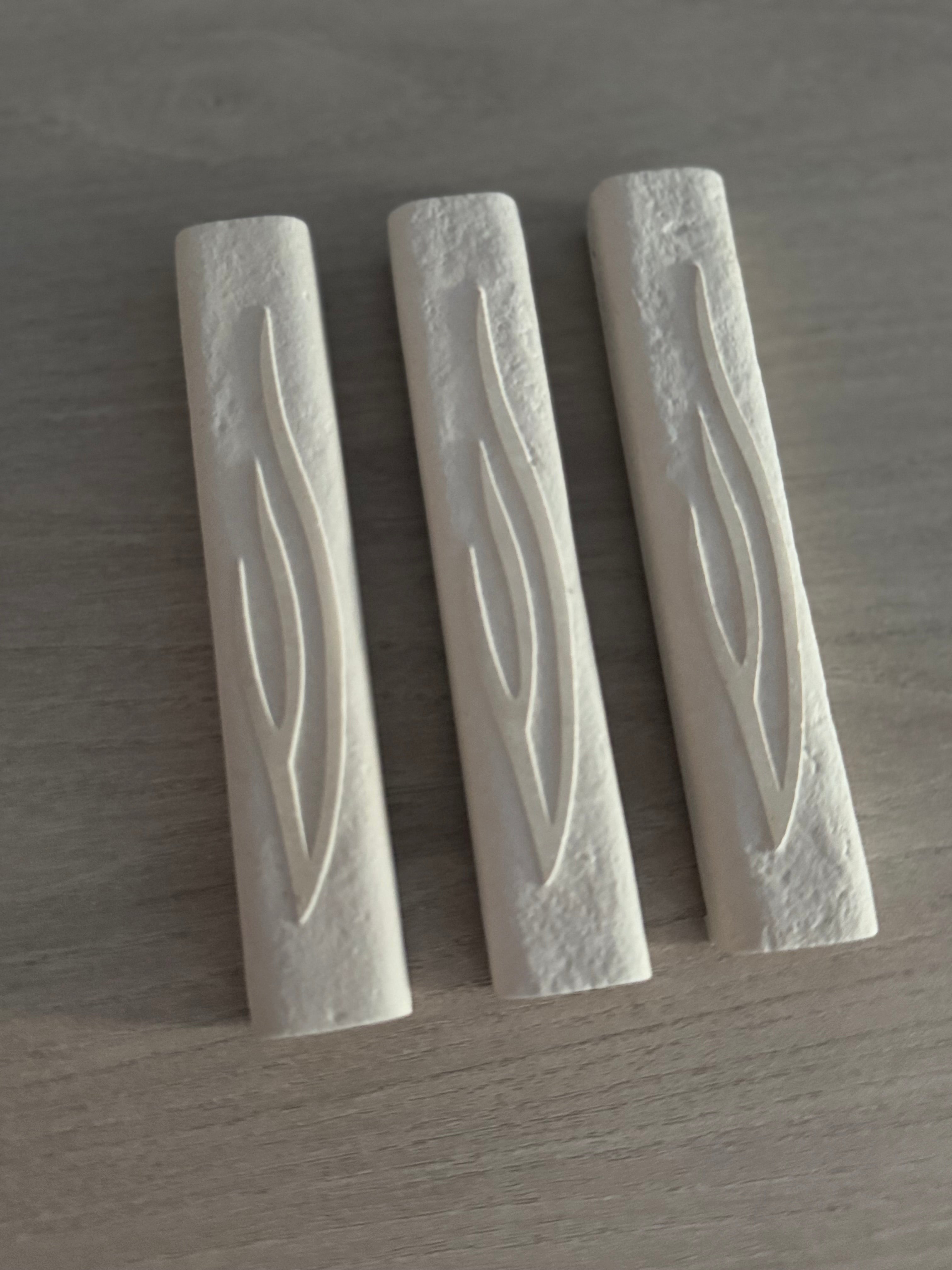 Jerusalem Stone Mezuzah – Stone Built Fire Shin