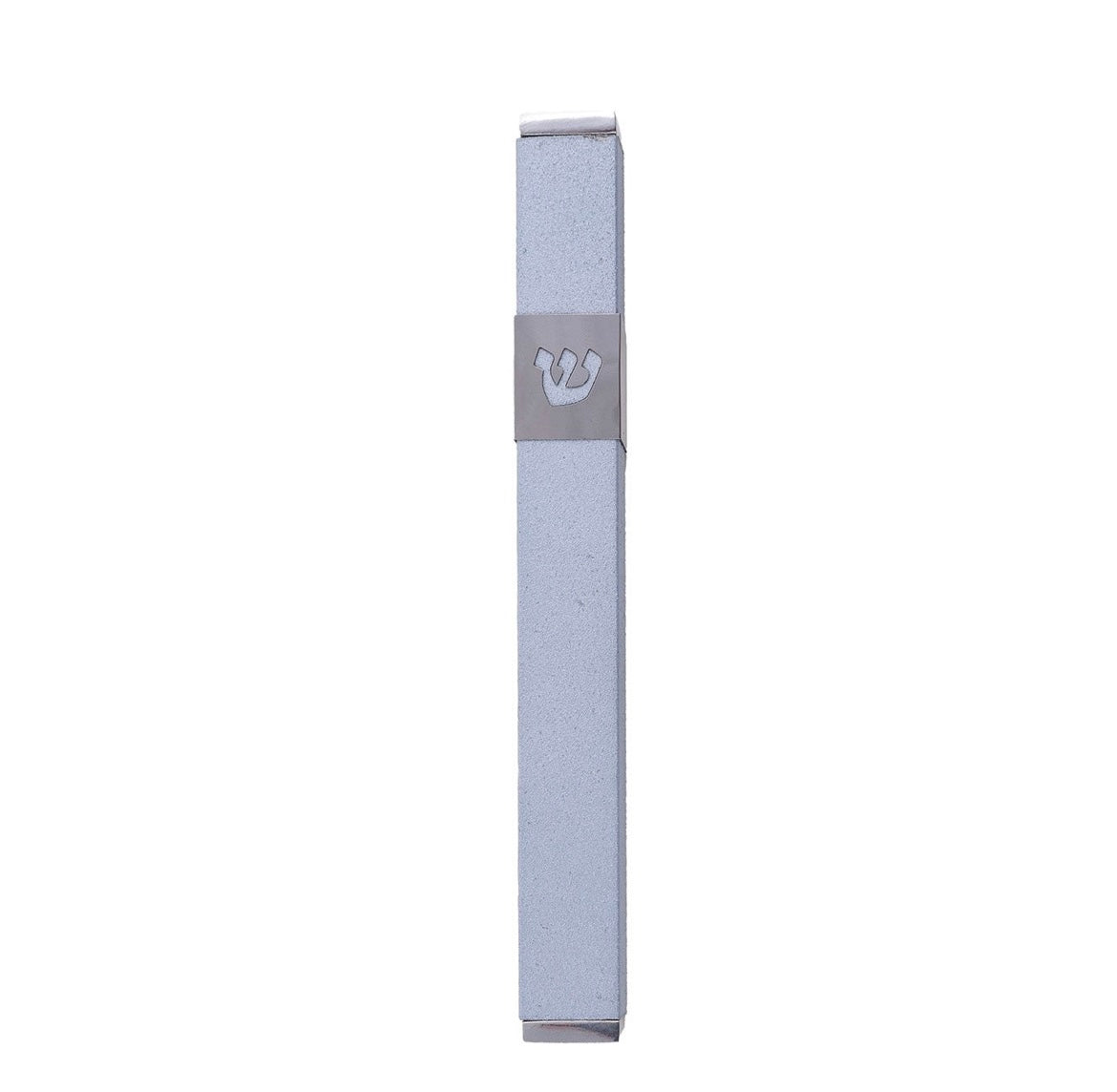 Mezuzah Case Shin Stainless Steel 12 cm - Light Blue