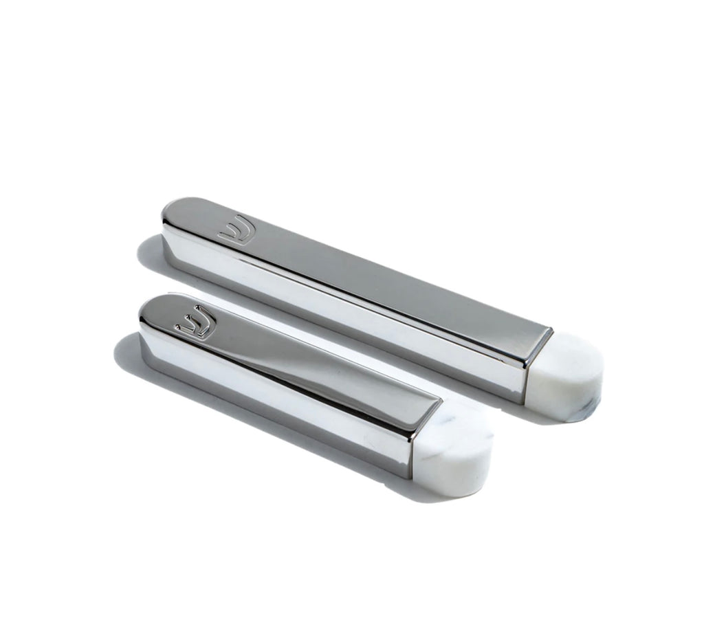 Coluna Mezuzah Marble & Silver | Small