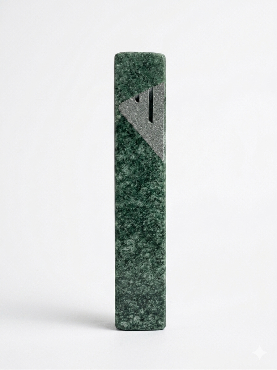 Emerald Green Mezuzah | Charcaol