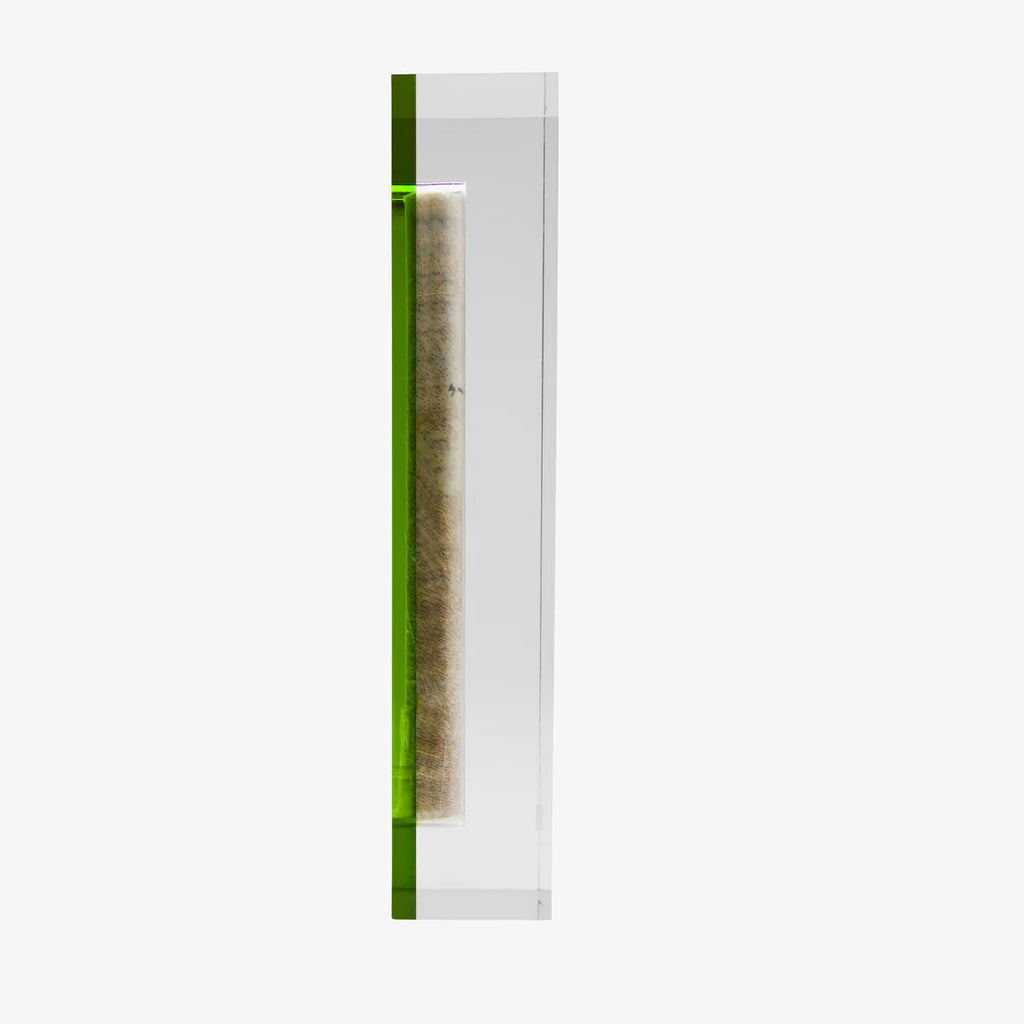 The Lucite Mezuzah Medium Olive