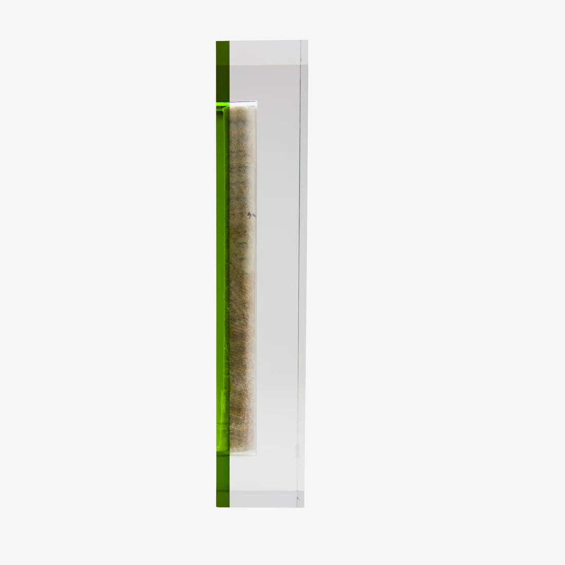 The Lucite Mezuzah Medium Olive