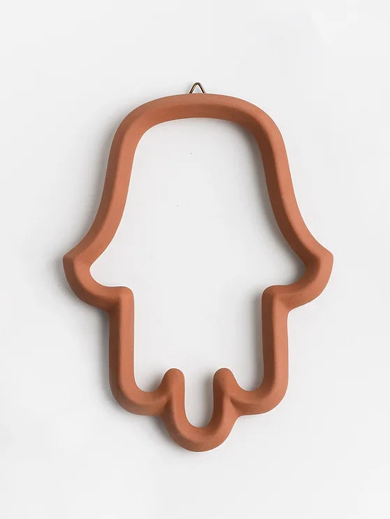 Ceramic Hamsa Terracotta