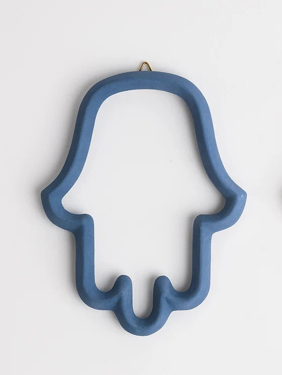 Ceramic Hamsa Blue