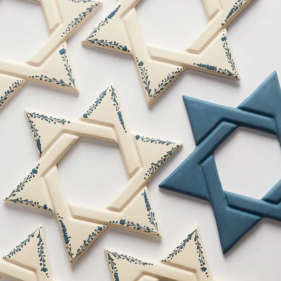 Star of David & Cream White Illustrated
