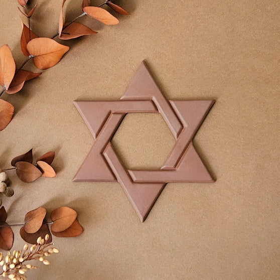 Star of David & Cream White Terracotta
