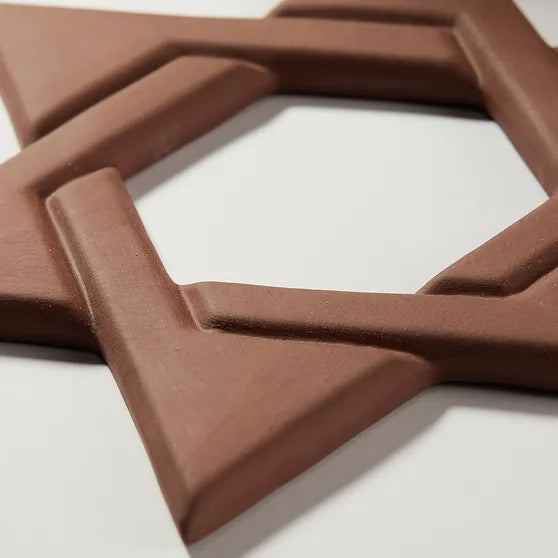 Star of David & Cream White Terracotta