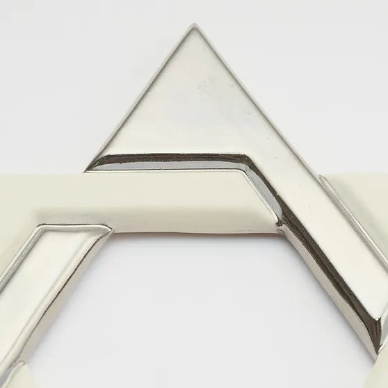 Star of David Cream White 24K Silver