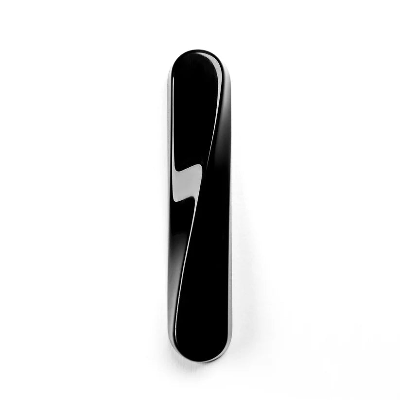 TWIST Mezuzah - Gloss Black Aluminum
