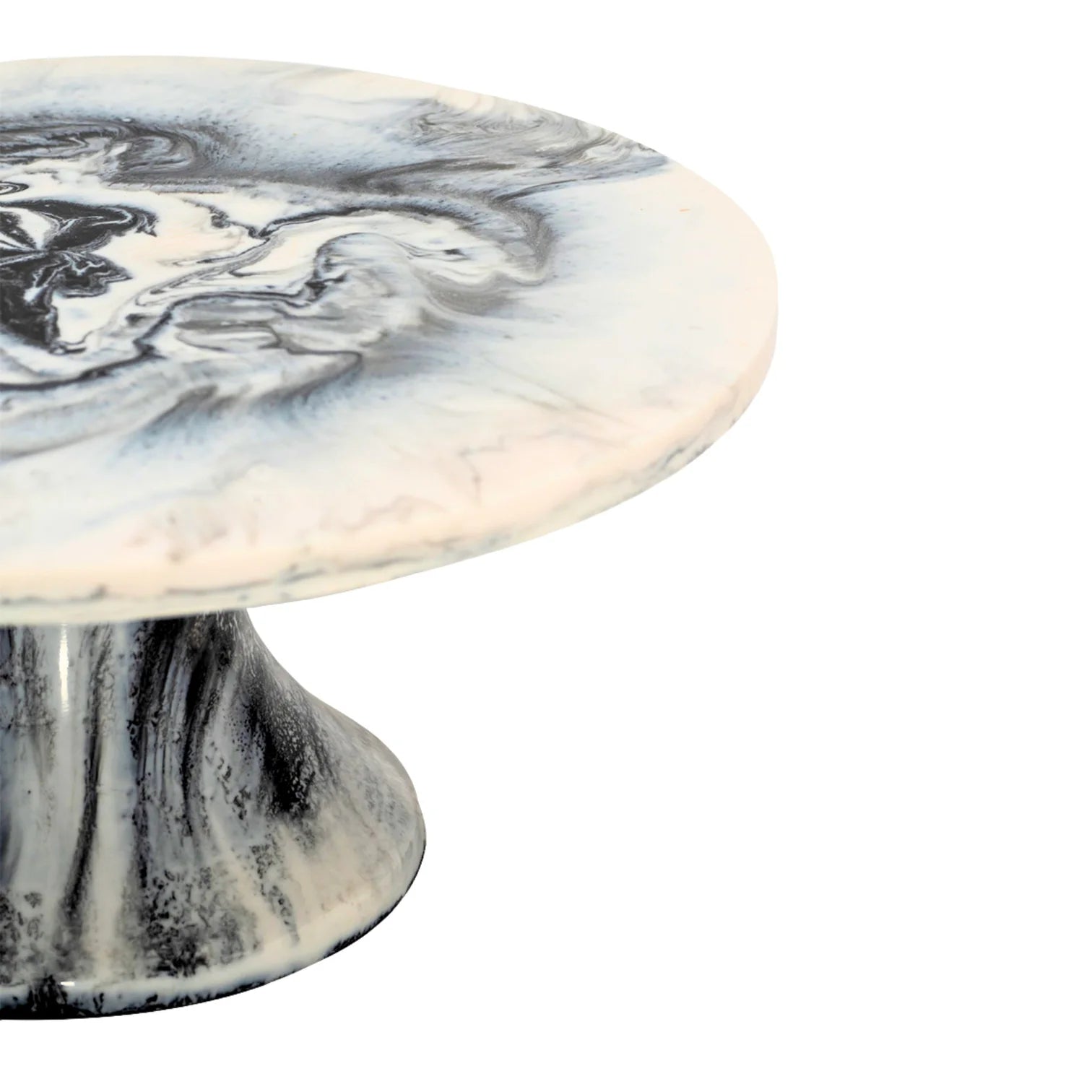 Radiant Resin Cake Stand Black & White