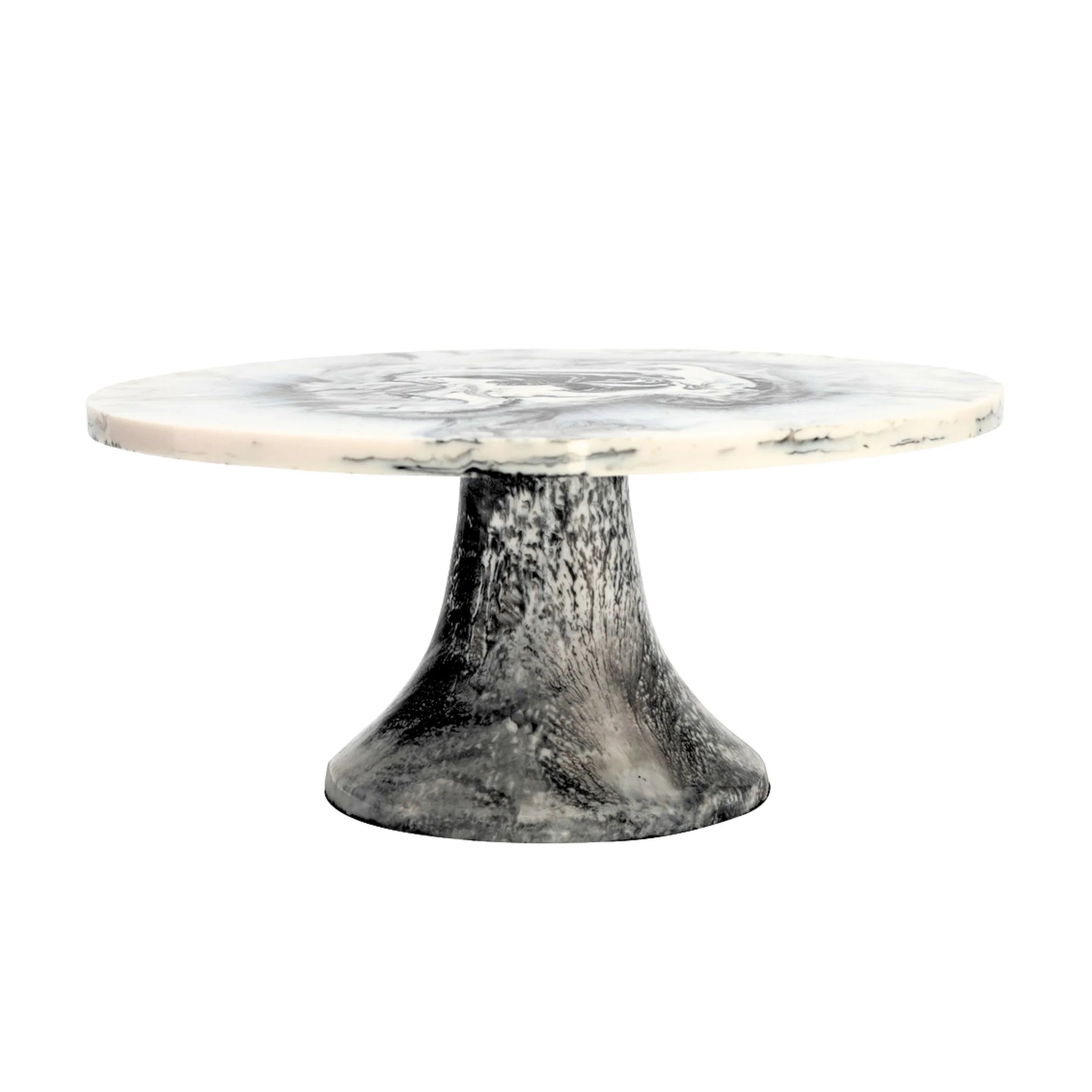 Radiant Resin Cake Stand Black & White