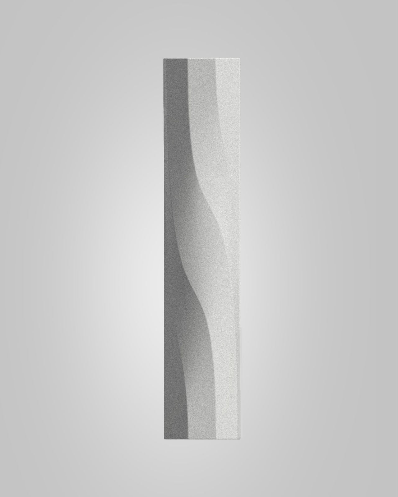 WAVE mezuzah- Matte White