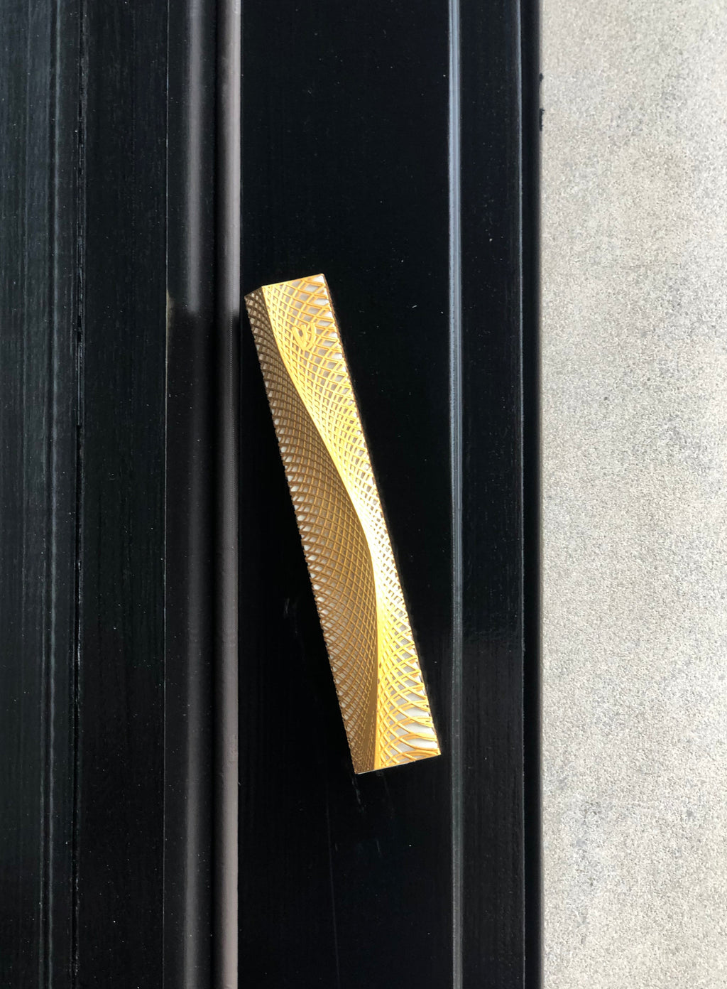 Ripple Mezuzah Gold Series