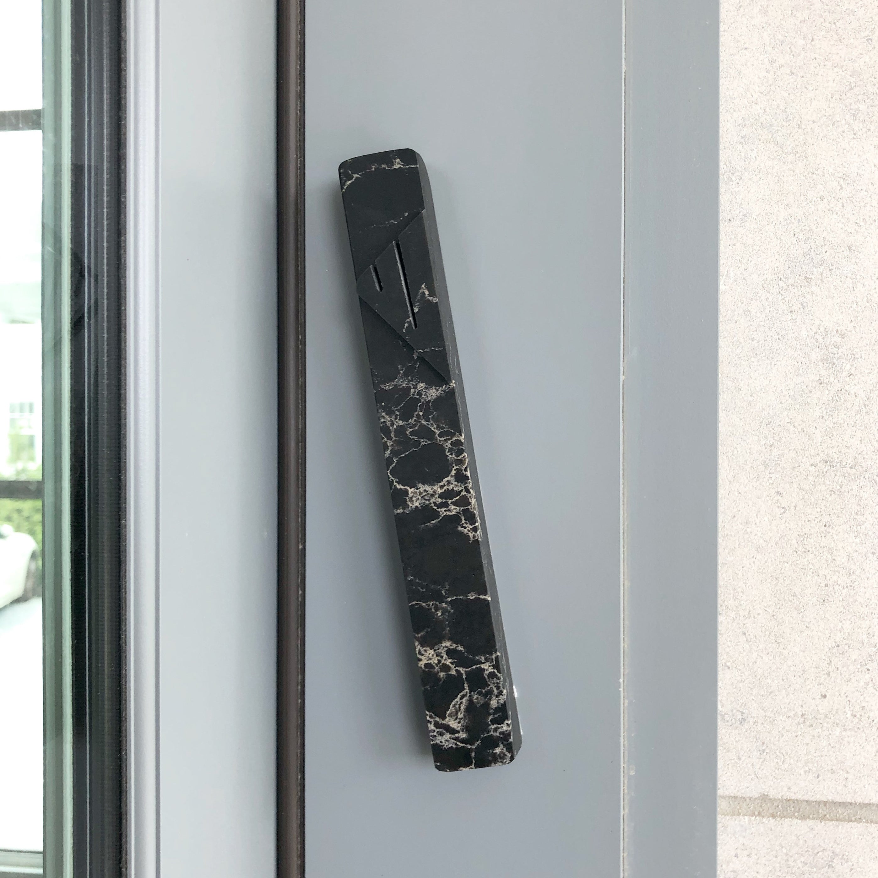 Eclipse Mezuzah Black Marble