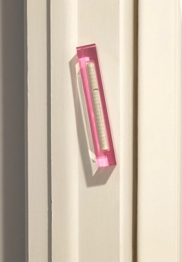 The Lucite Mezuzah Medium Pink