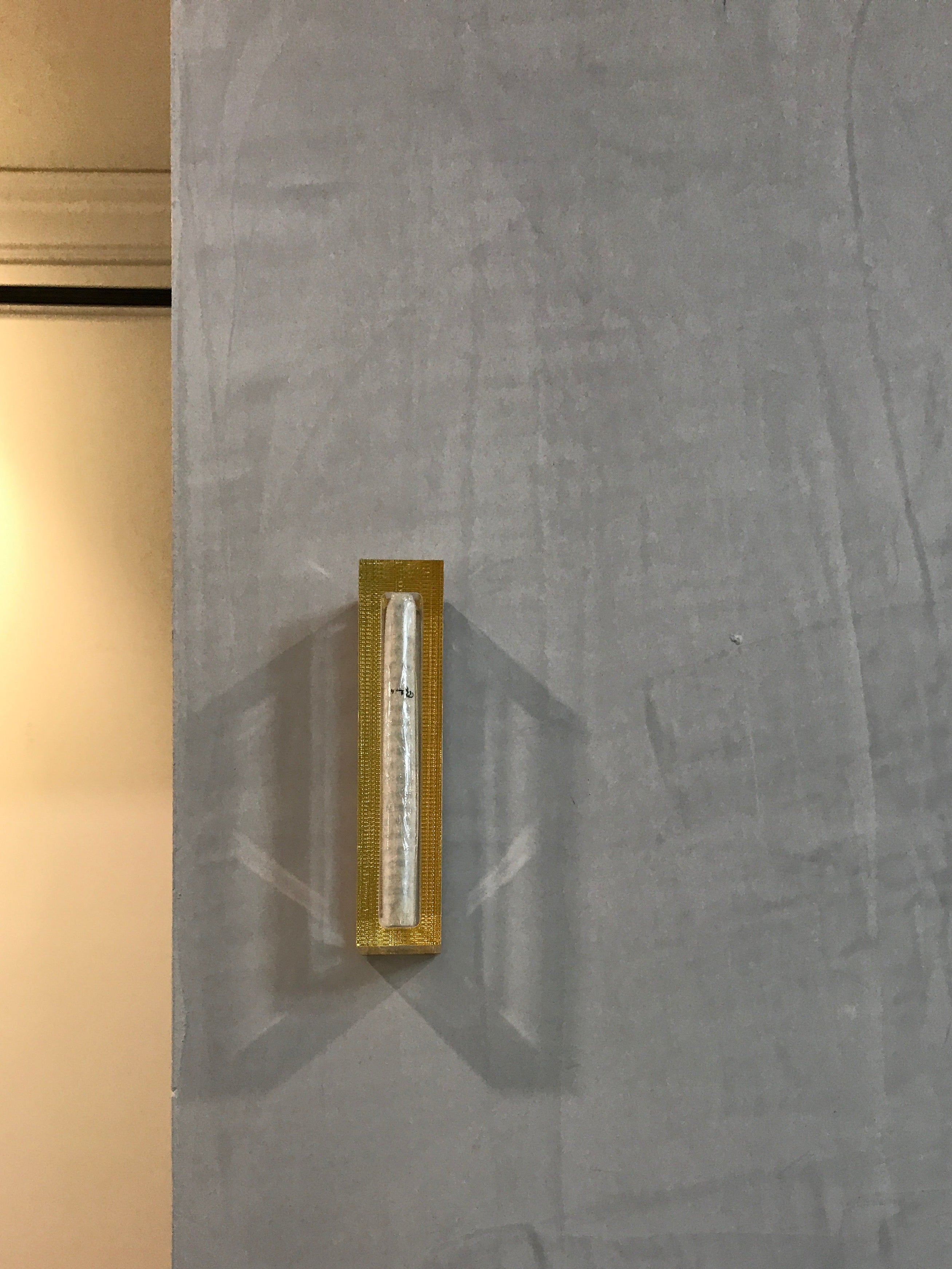 Lucite Mezuzah Gold