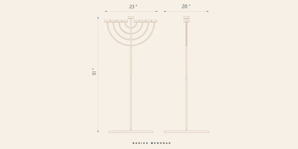 Radius Menorah | Black