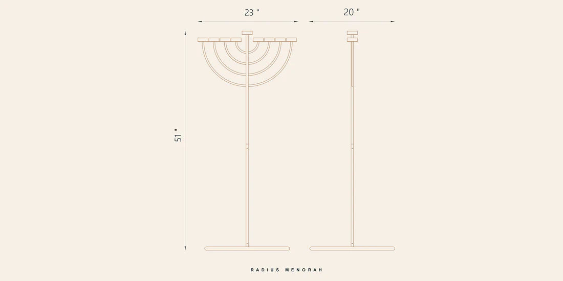 Radius Menorah | Black