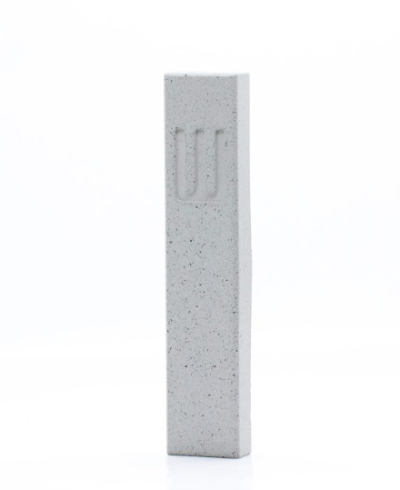 Rectangular Mezuzah House – Handmade Terrazzo Concrete