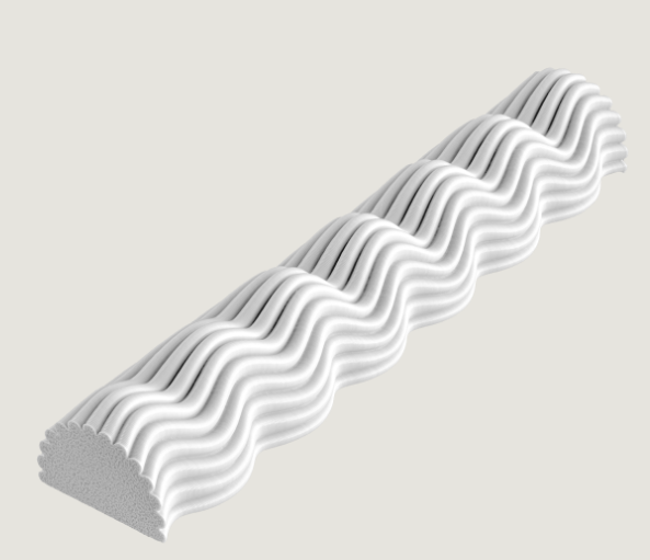 Vellen Mezuzah (College White)