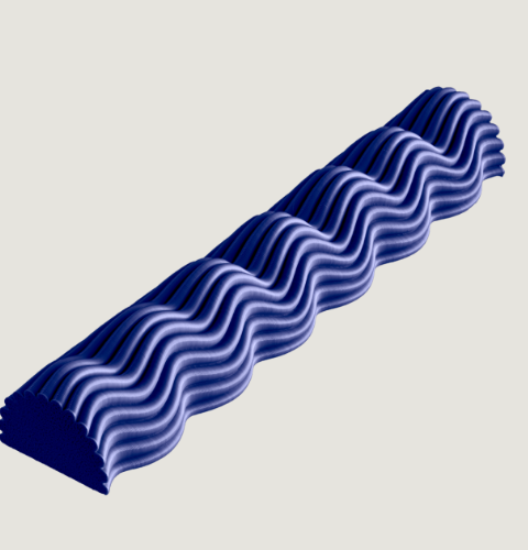 Vellen Mezuzah (Cobalt Blue)