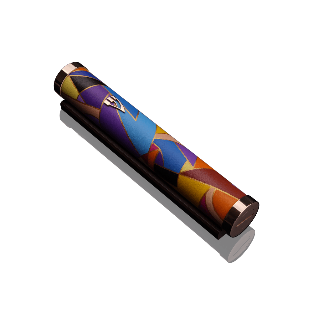 Art Stained Glass Case for Mezuzah