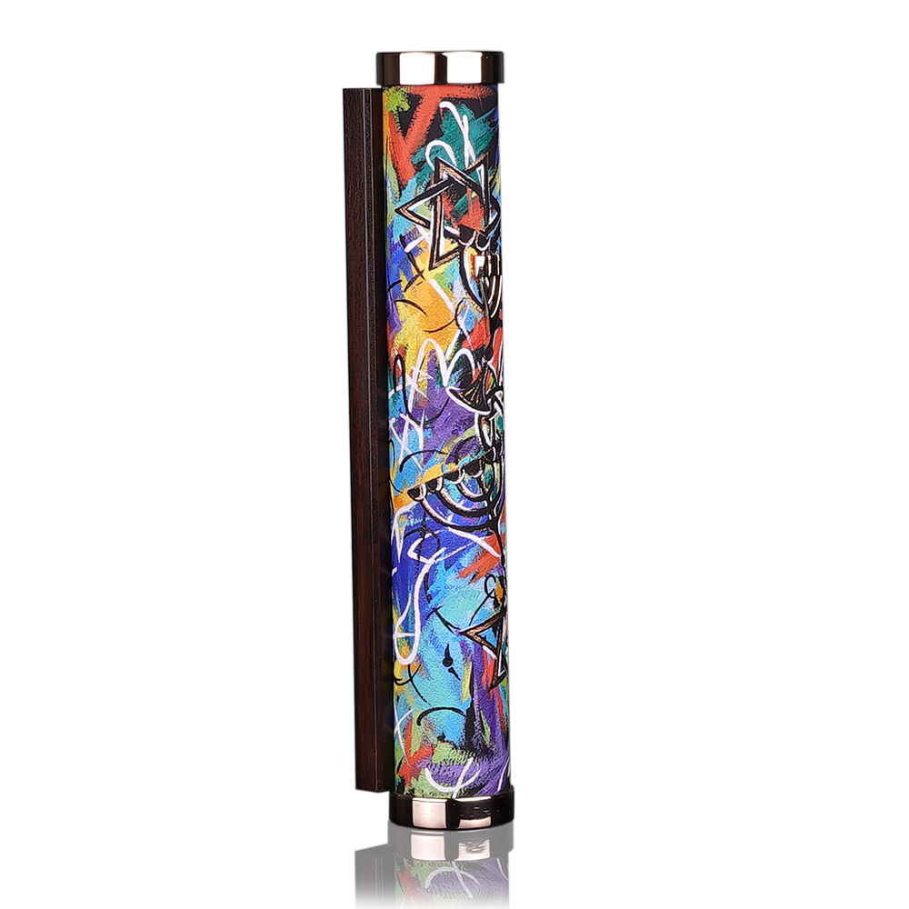 Case for Mezuzah Art Collection “Jerusalem” Menorah and Star of David Art Collection