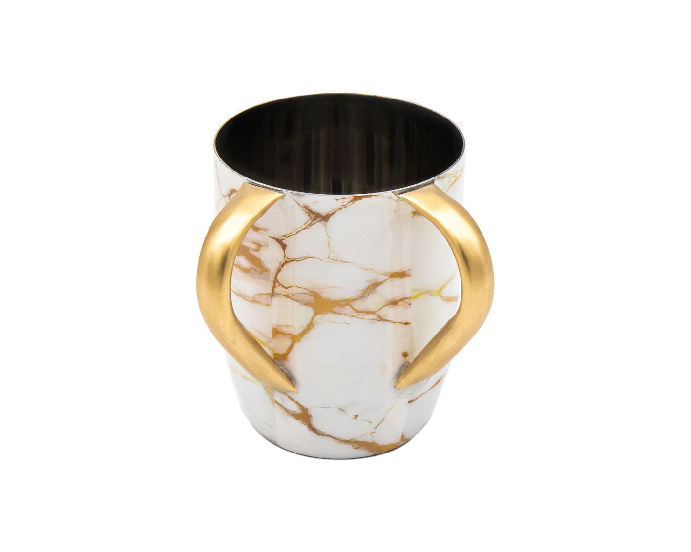 White Gold Marble Washcup