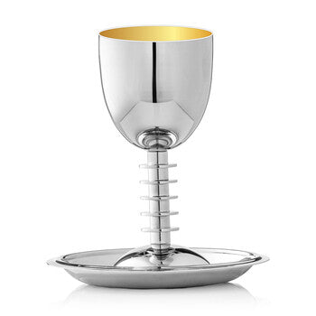 Cerchio Kiddush Cup w/ Saucer