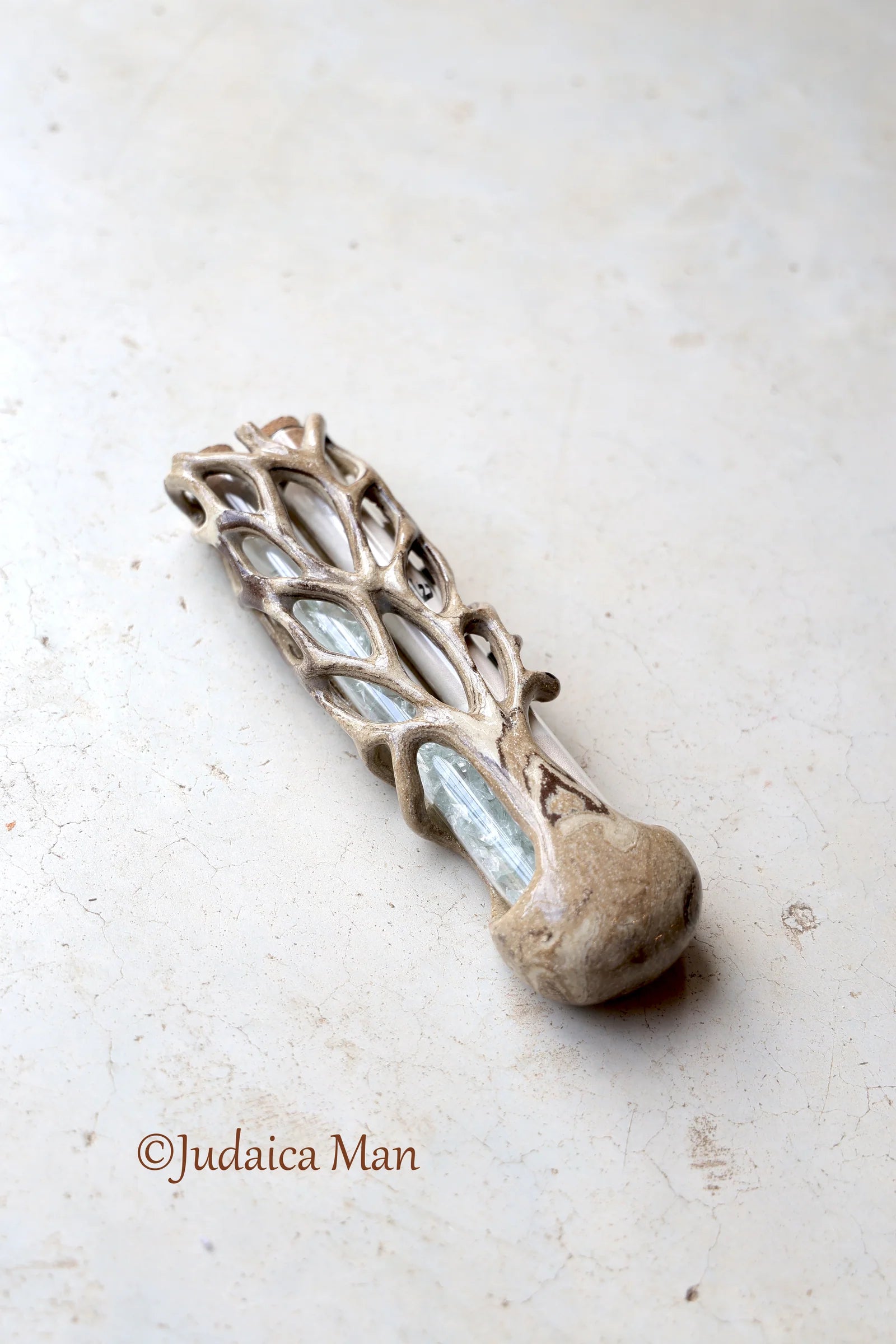 Wedding ceramic mezuzah "Tree of life" unique piece handmade