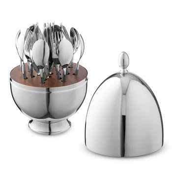 Stainless Egg Flatware with 24pc