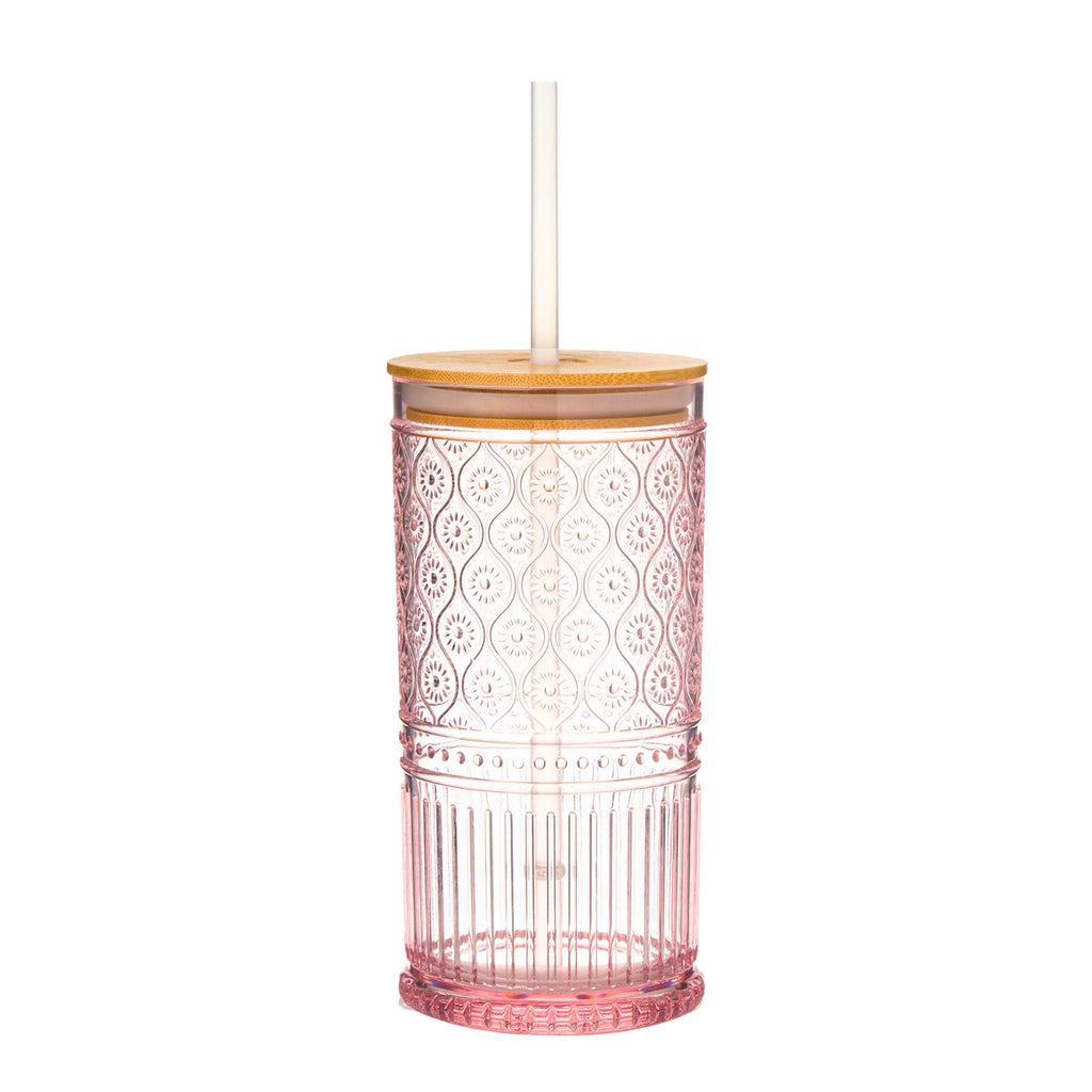 Claro Acrylic Pink Sippy Cup, Set of 4