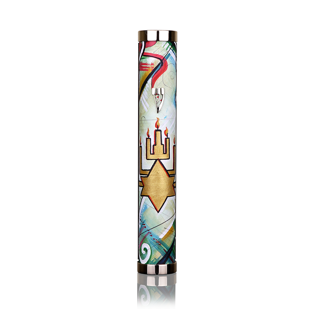 Case for Mezuzah “Jerusalem” Fire Art Collection