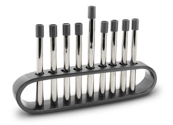 Menorah Stainless and Graphite