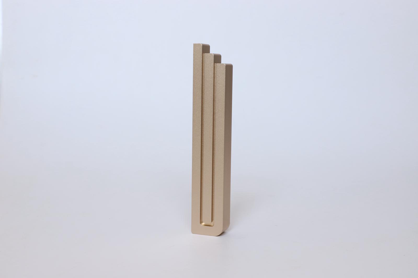 David Champagne Lines Aluminum Mezuzah
