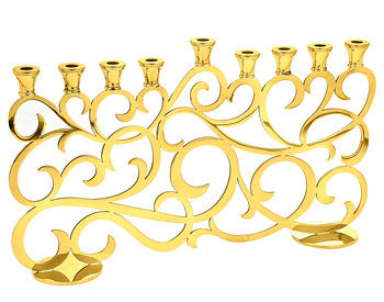 Judaica Reserve Menorah - Gold