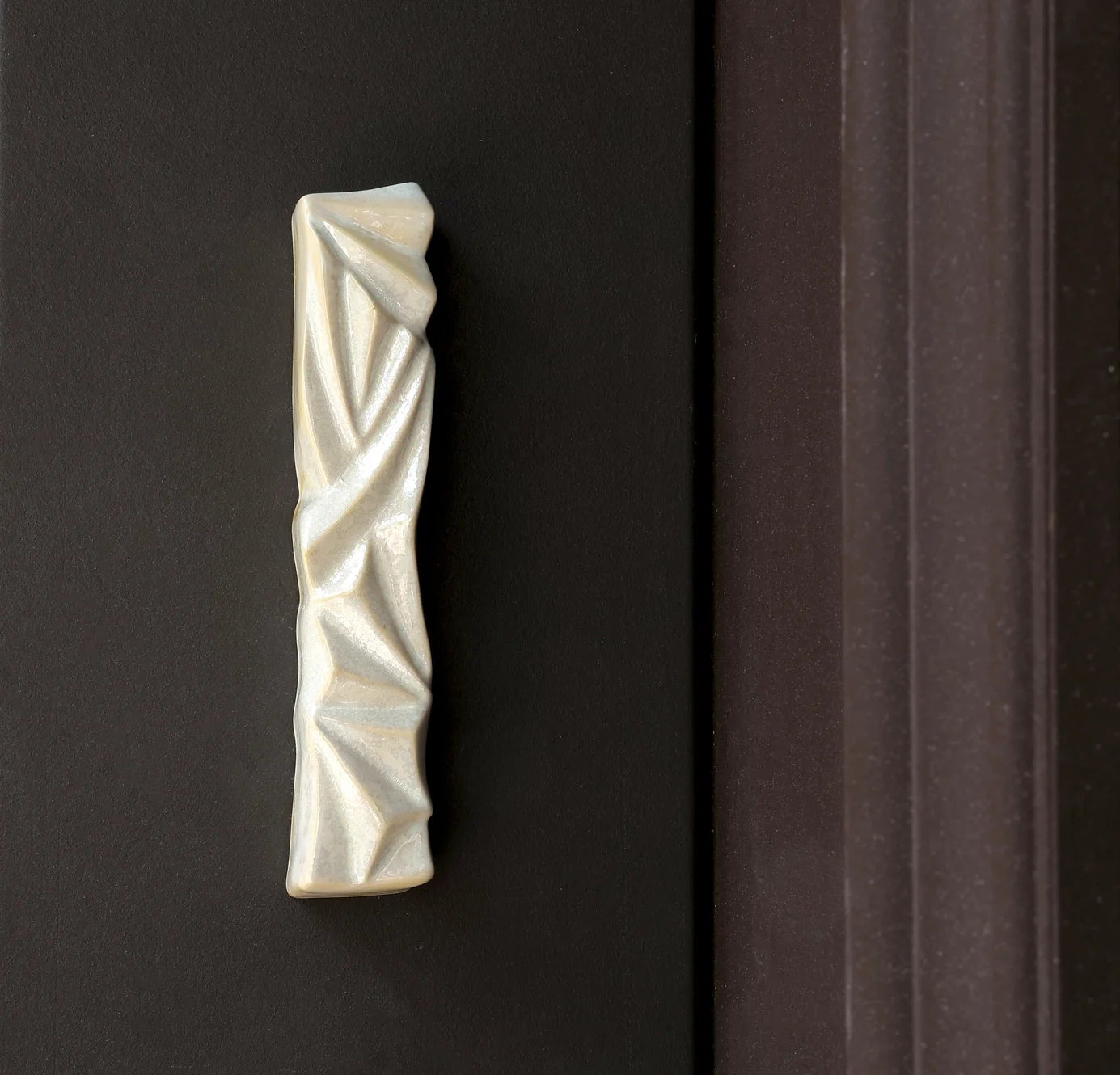 Ceramic mezuzah "Diamond" Pearl