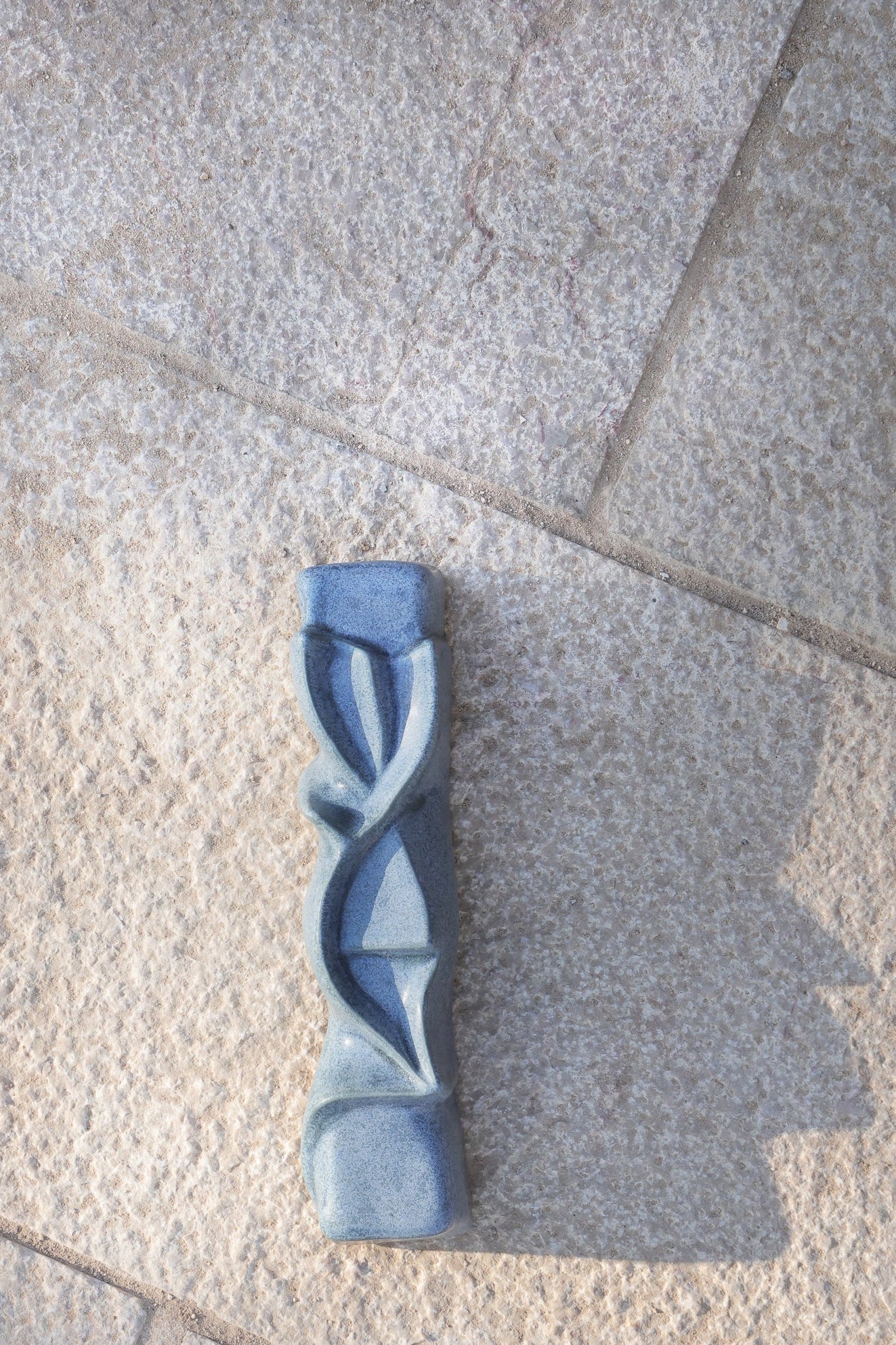 Ceramic mezuzah "Shema" Blue stone color 3 sizes