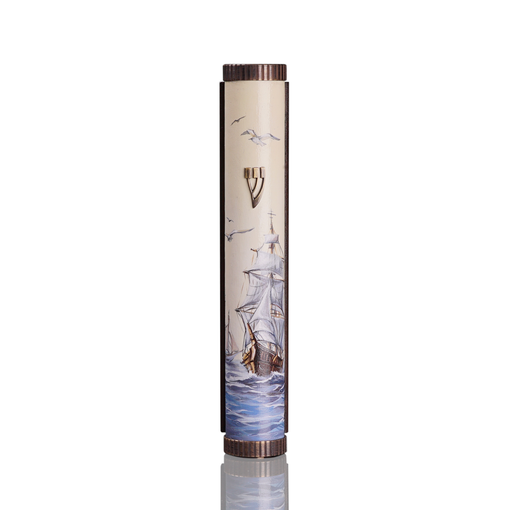 Case for mezuzah “Jerusalem” Art Vessel
