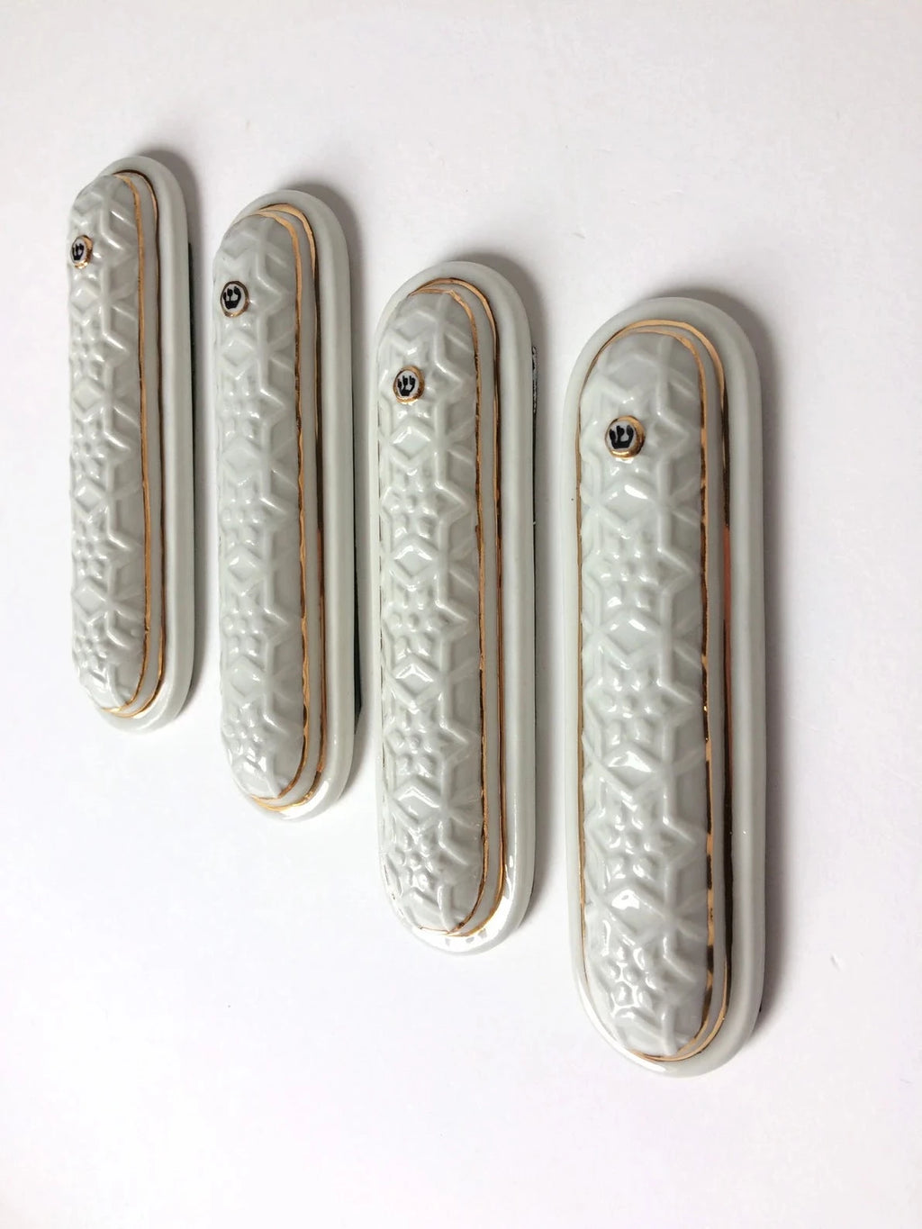 White Star Porcelain Mezuzah