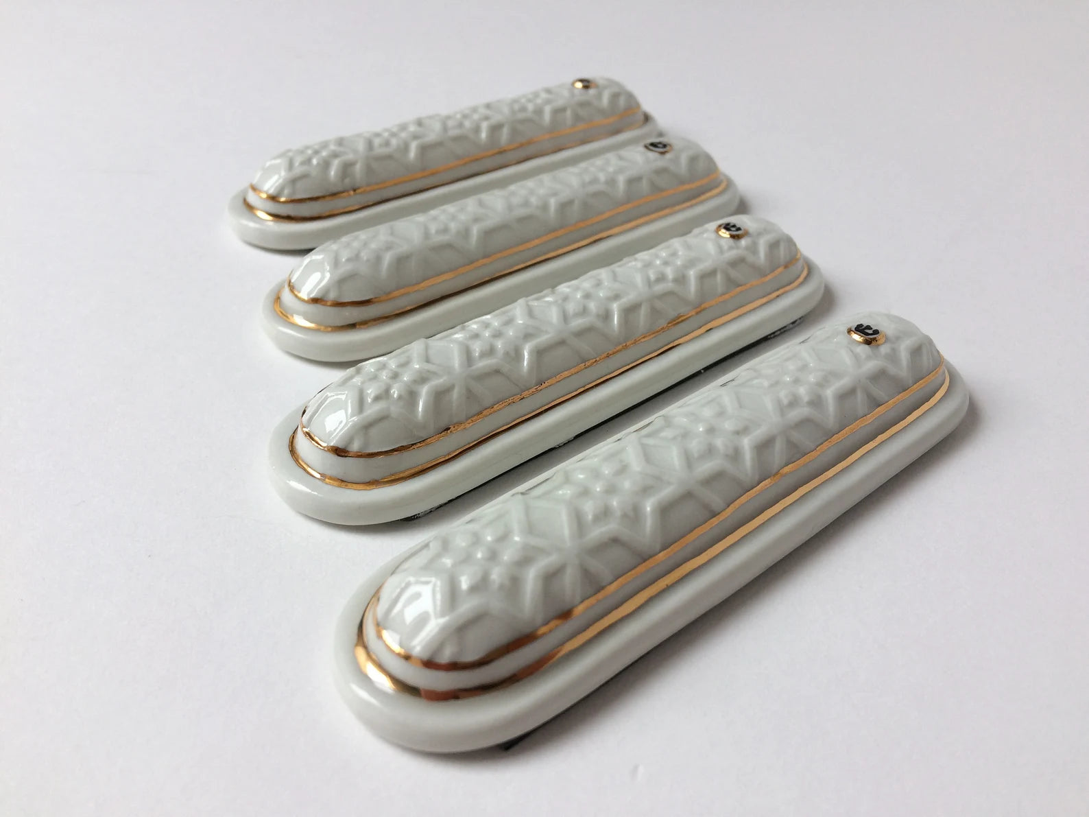 White Star Porcelain Mezuzah