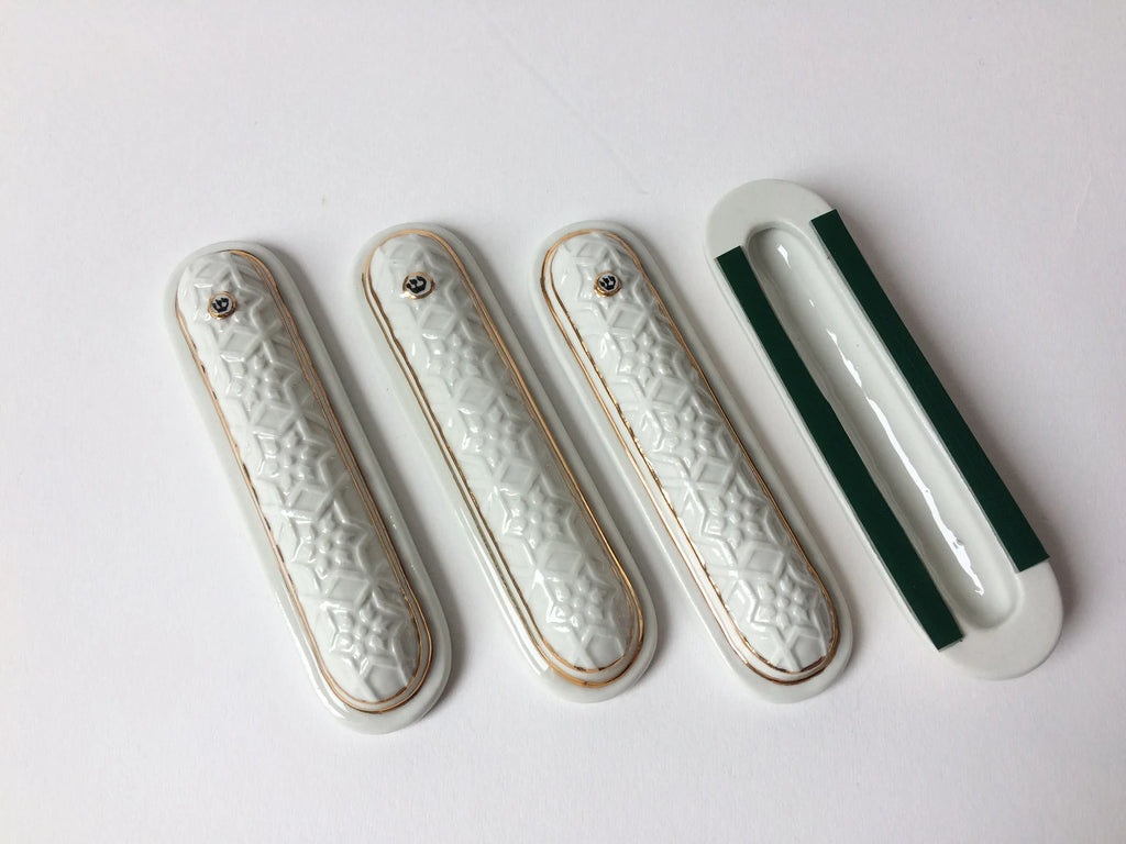 White Star Porcelain Mezuzah