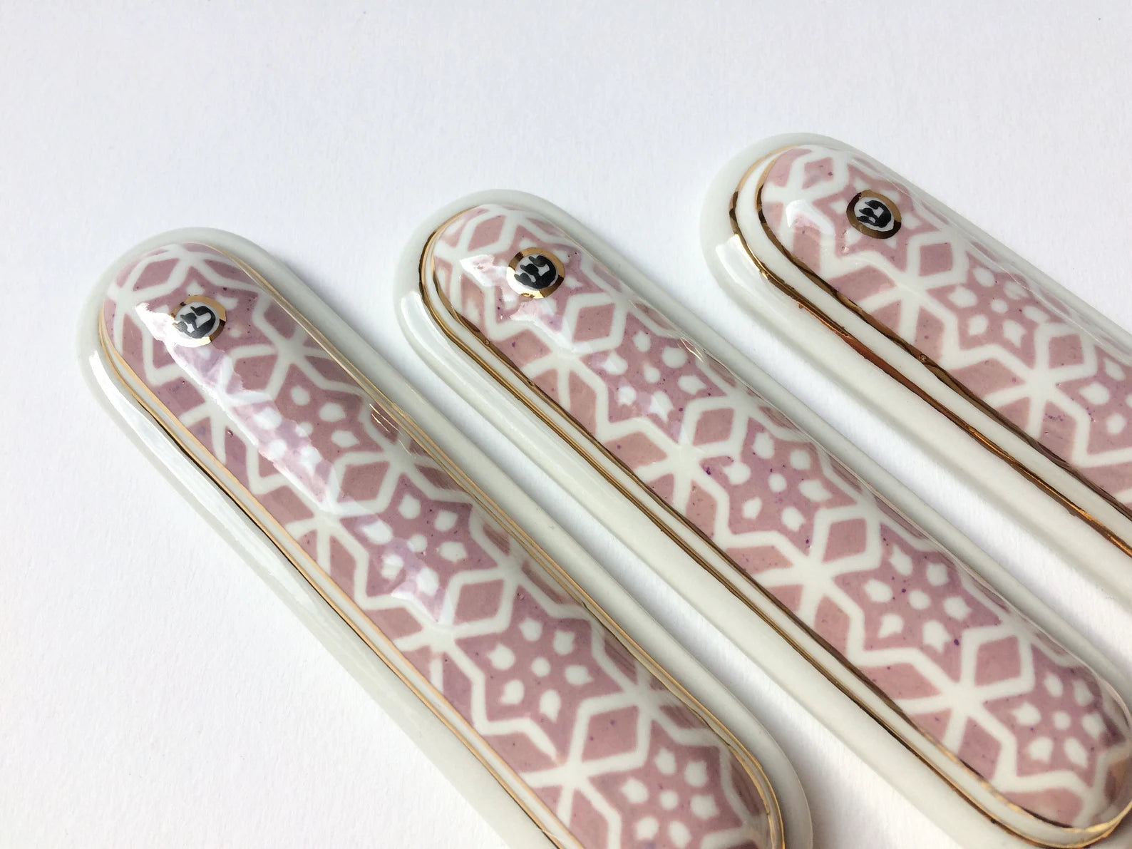 Pink Porcelain Mezuzah