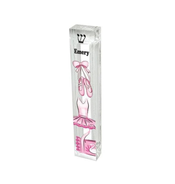 Ballet Mezuzah - Personalized Ballerina Dancer Mezuzah with or without name