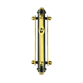 Suspension Mezuzah Black & Gold