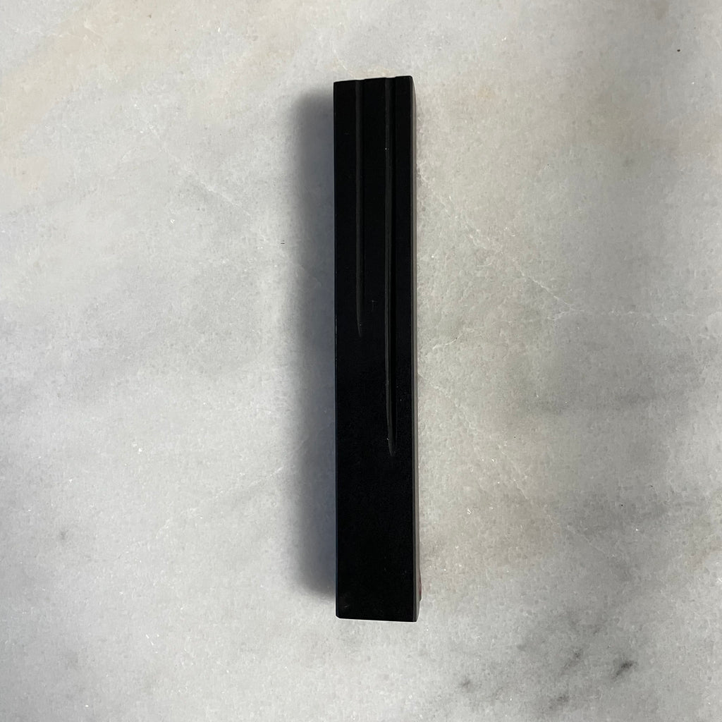 Jet Black Mezuzah | Lines